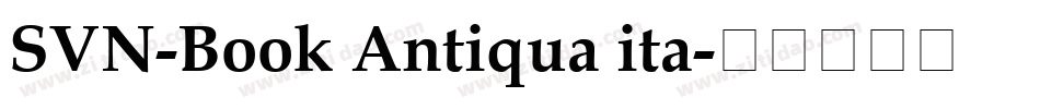 SVN-Book Antiqua ita字体转换